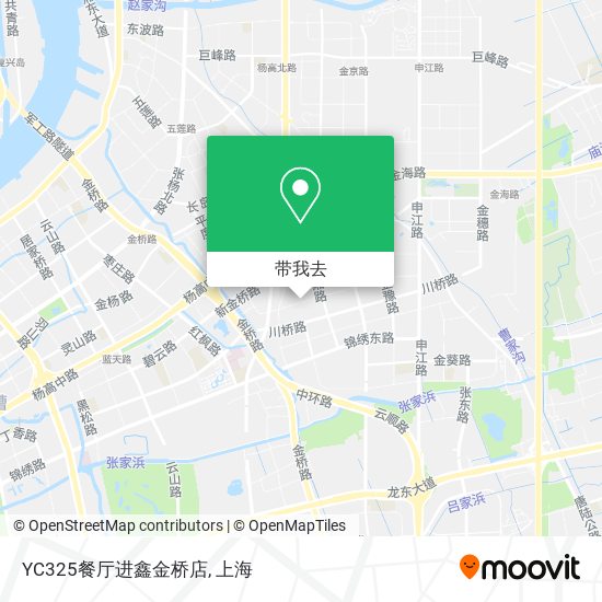 YC325餐厅进鑫金桥店地图
