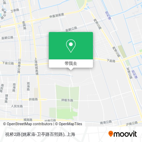 祝桥2路(姚家庙-卫亭路百熙路)地图