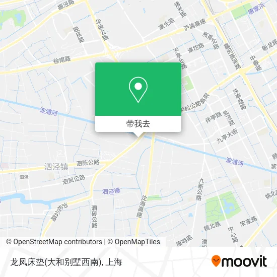 龙凤床垫(大和别墅西南)地图