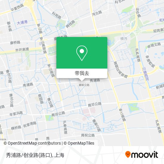 秀浦路/创业路(路口)地图