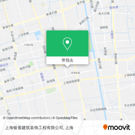 上海银雀建筑装饰工程有限公司地图