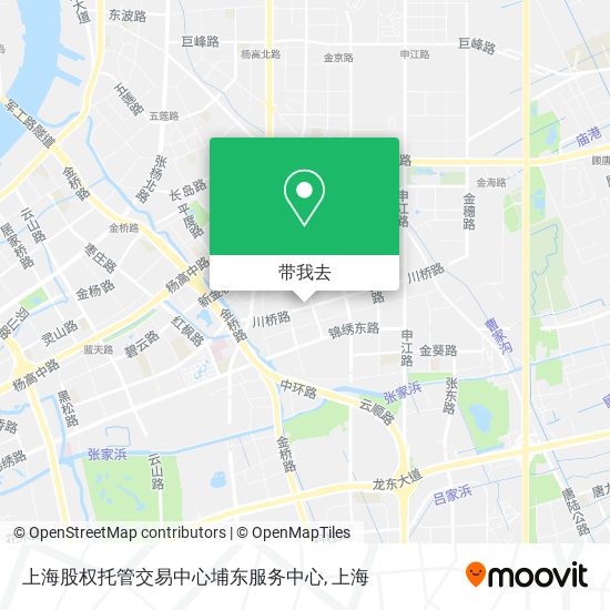 上海股权托管交易中心埔东服务中心地图