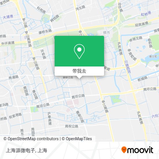 上海源微电子地图