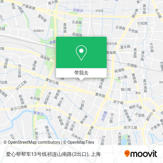 爱心帮帮车13号线祁连山南路(2出口)地图