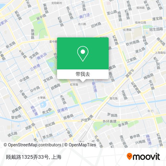 顾戴路1325弄33号地图