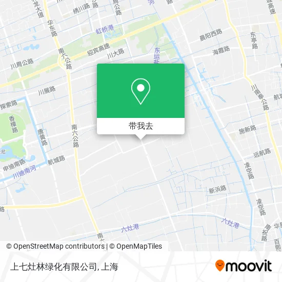 上七灶林绿化有限公司地图