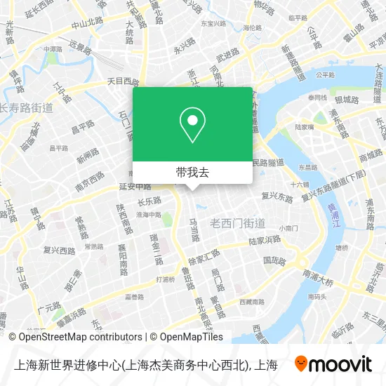 上海新世界进修中心(上海杰美商务中心西北)地图