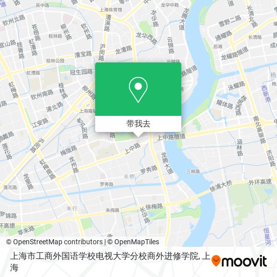 上海市工商外国语学校电视大学分校商外进修学院地图