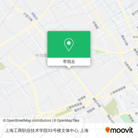上海工商职业技术学院33号楼文体中心地图