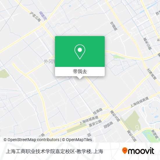 上海工商职业技术学院嘉定校区-教学楼地图