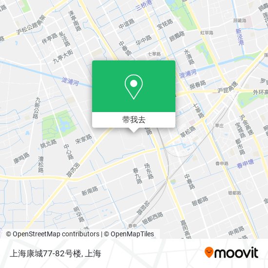 上海康城77-82号楼地图