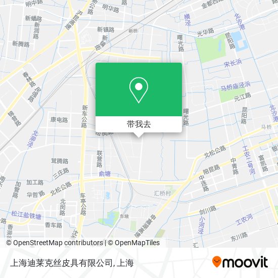 上海迪莱克丝皮具有限公司地图