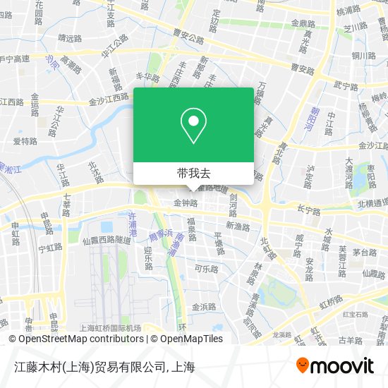 江藤木村(上海)贸易有限公司地图