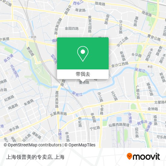 上海领普美的专卖店地图