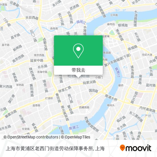 上海市黄浦区老西门街道劳动保障事务所地图