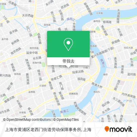 上海市黄浦区老西门街道劳动保障事务所地图