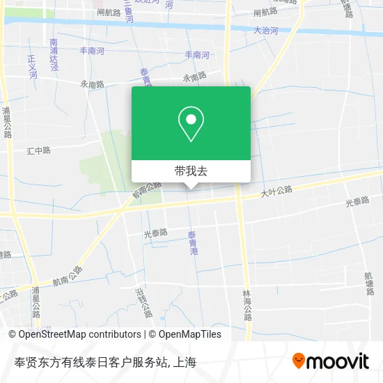 奉贤东方有线泰日客户服务站地图