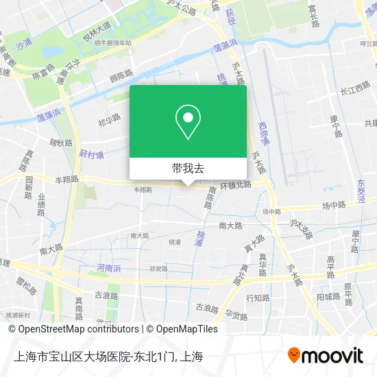 上海市宝山区大场医院-东北1门地图