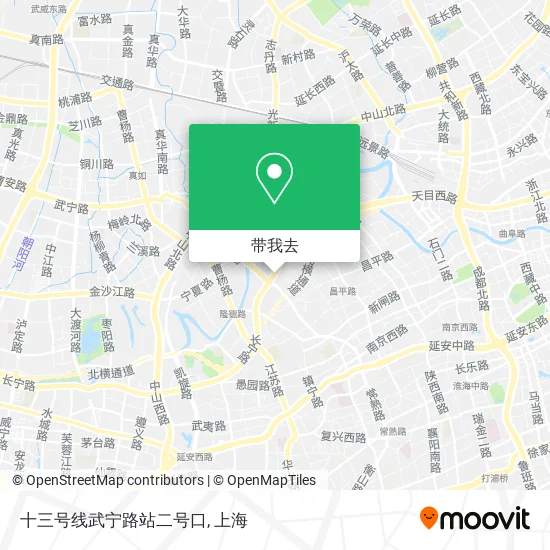 十三号线武宁路站二号口地图