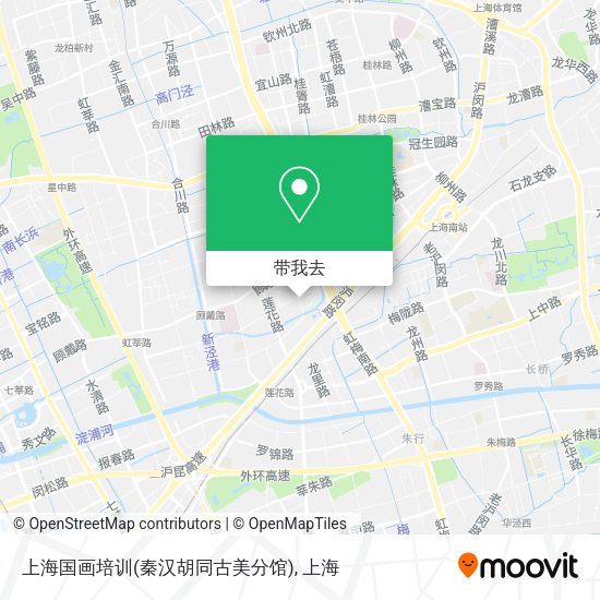 上海国画培训(秦汉胡同古美分馆)地图