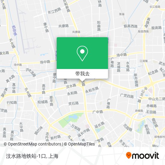 汶水路地铁站-1口地图