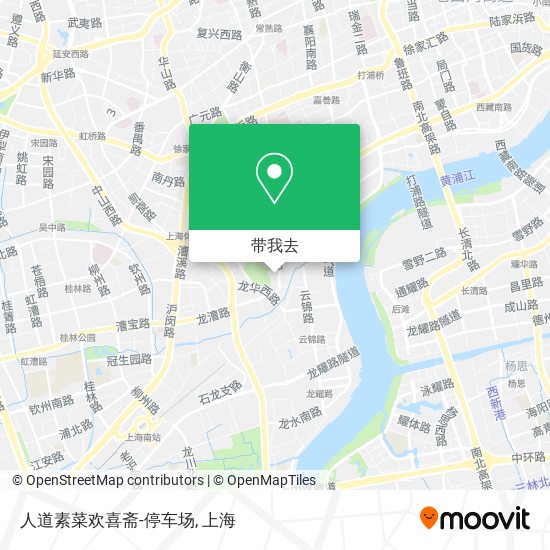 人道素菜欢喜斋-停车场地图