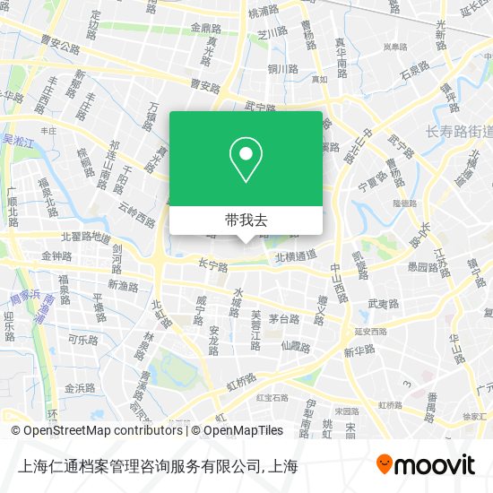 上海仁通档案管理咨询服务有限公司地图