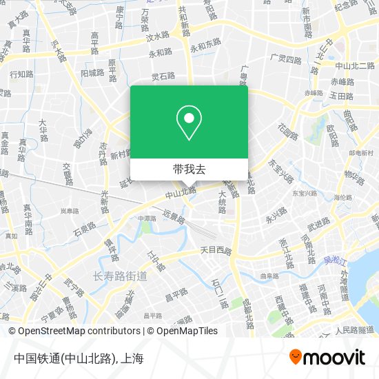 中国铁通(中山北路)地图