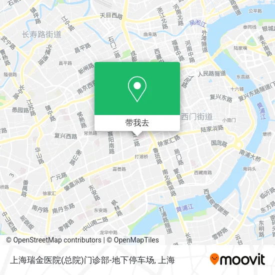 上海瑞金医院(总院)门诊部-地下停车场地图