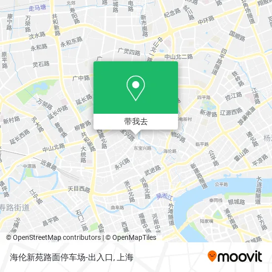 海伦新苑路面停车场-出入口地图