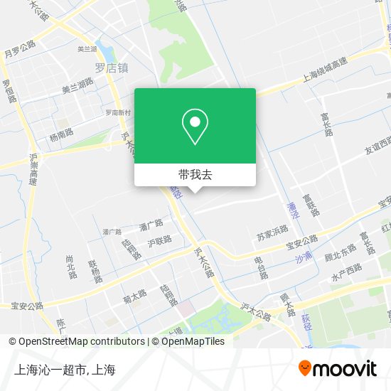 上海沁一超市地图