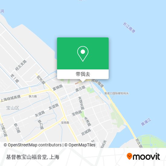 基督教宝山福音堂地图