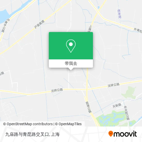 九庙路与青昆路交叉口地图