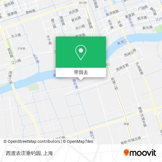 西渡农庄垂钓园地图