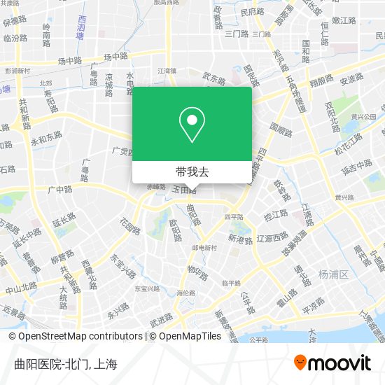 曲阳医院-北门地图