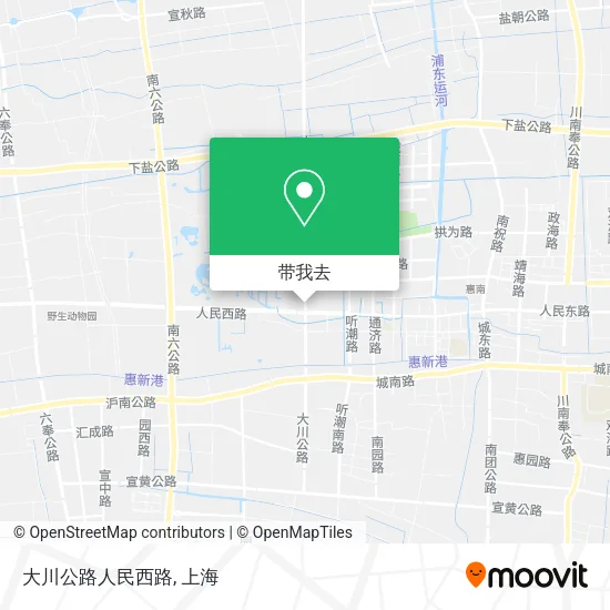 大川公路人民西路地图