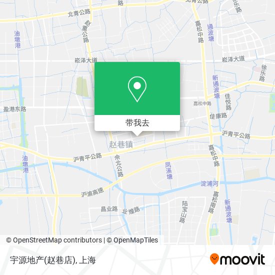 宇源地产(赵巷店)地图