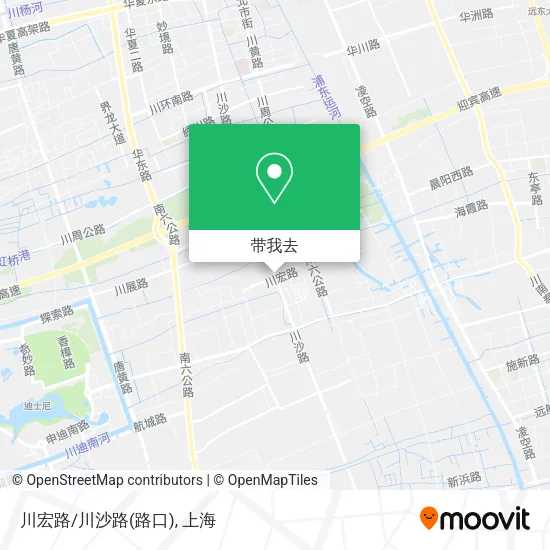 川宏路/川沙路(路口)地图