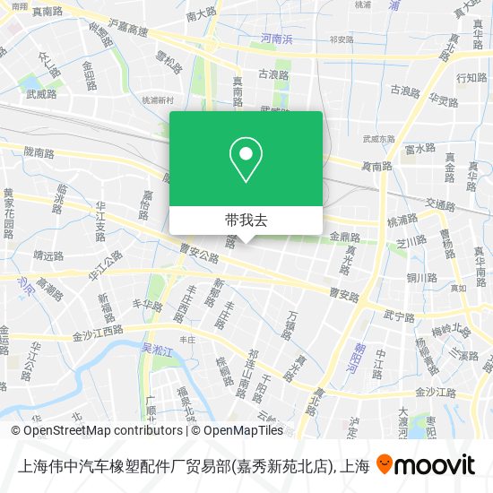 上海伟中汽车橡塑配件厂贸易部(嘉秀新苑北店)地图