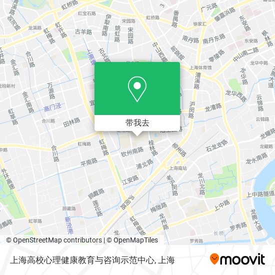 上海高校心理健康教育与咨询示范中心地图