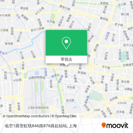 临空1路安虹线846路876路起始站地图
