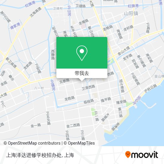 上海泽达进修学校招办处地图