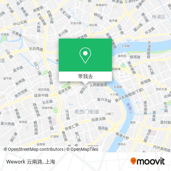 Wework 云南路地图