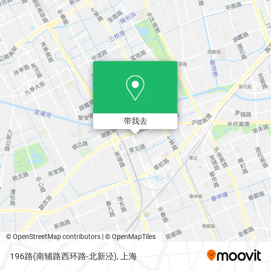 196路(南辅路西环路-北新泾)地图