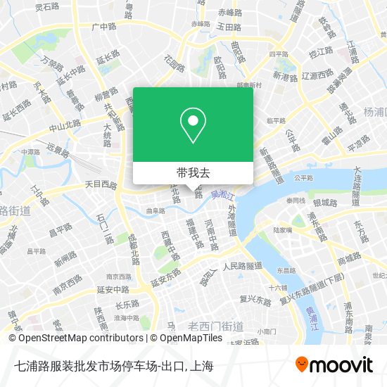 七浦路服装批发市场停车场-出口地图
