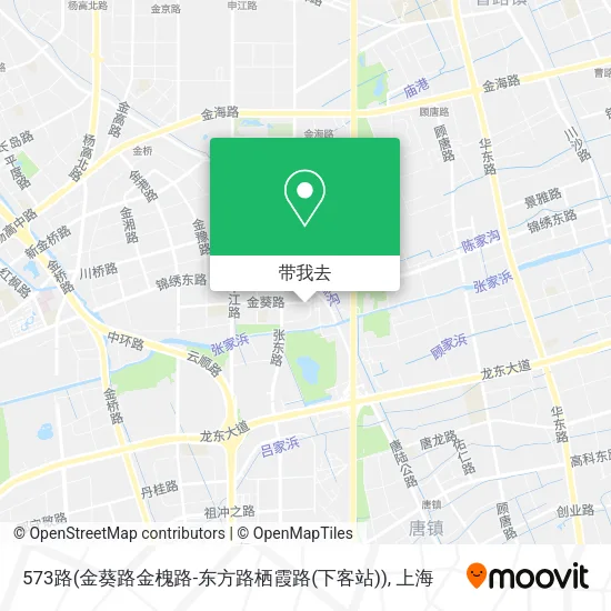 573路(金葵路金槐路-东方路栖霞路(下客站))地图