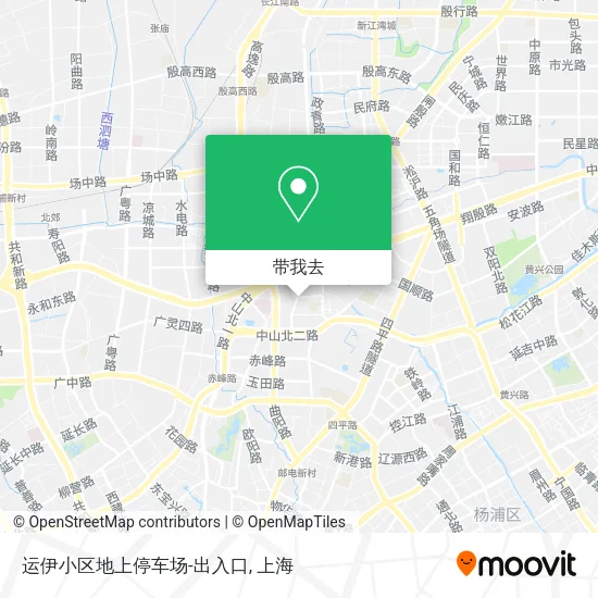 运伊小区地上停车场-出入口地图