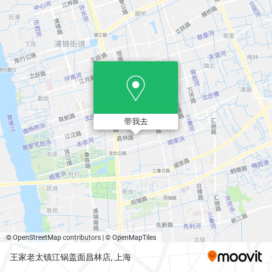 王家老太镇江锅盖面昌林店地图