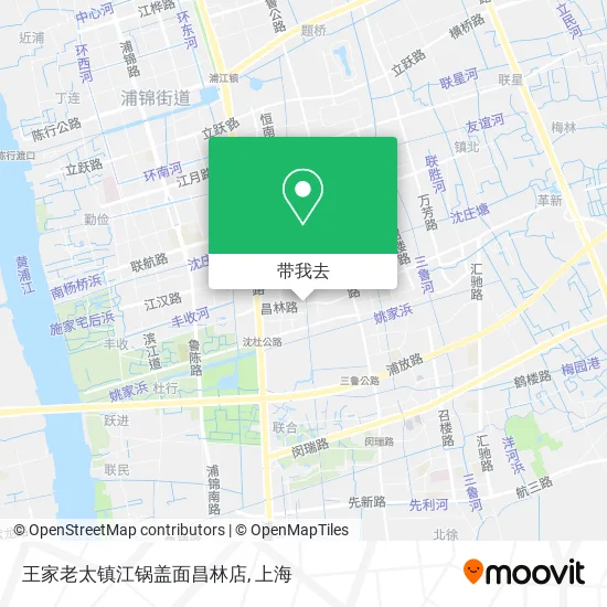 王家老太镇江锅盖面昌林店地图
