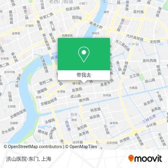 洪山医院-东门地图